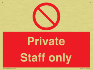 Private Staff Only